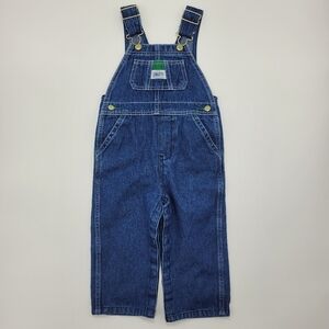 Liberty Blue Denim Overalls Adjustable Straps Snap Cotton Pockets Kids Size 24mo